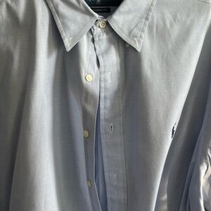 Ralph Lauren Men's Light Blue Button Down Shirt